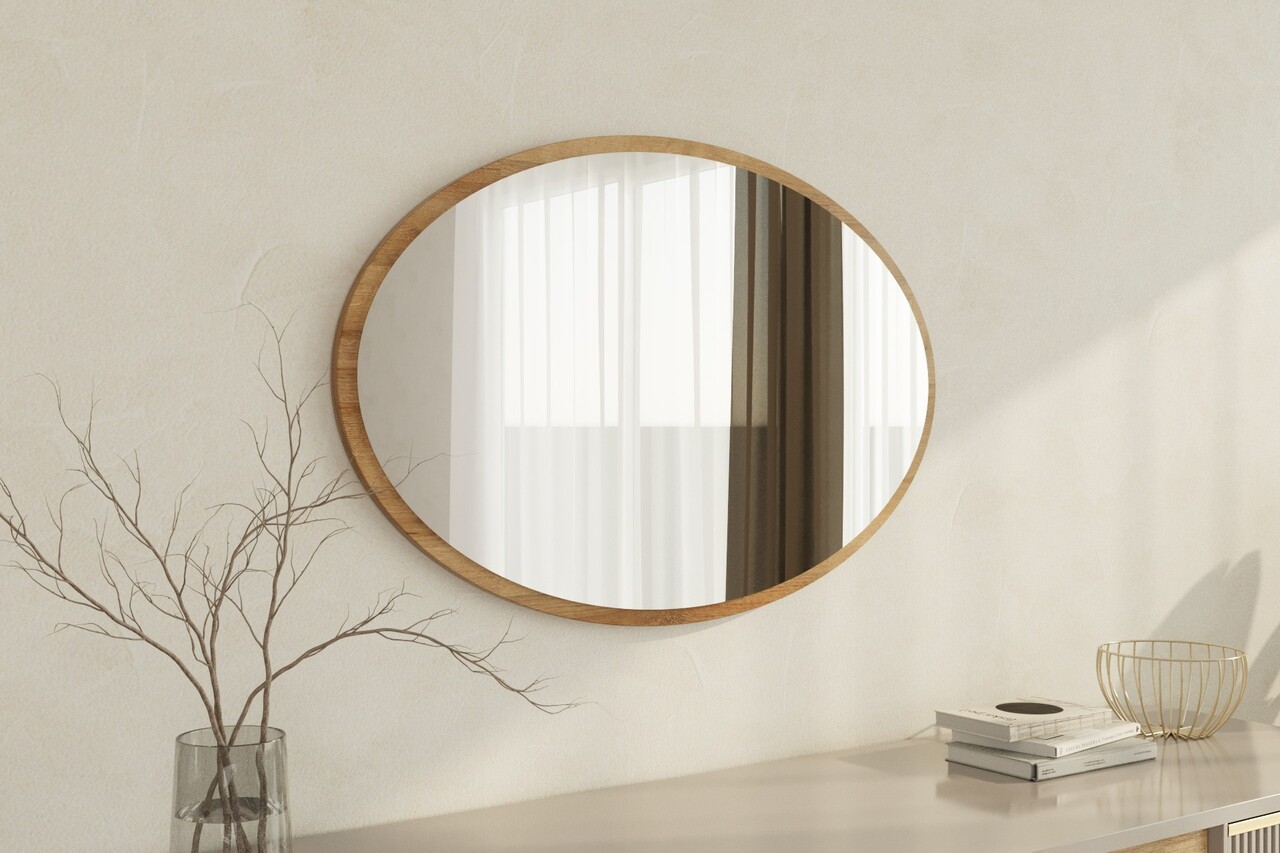 Oglinda decorativa, Siam, Beyo, 60x90x2.2 cm, Maro - 2 | YEO
