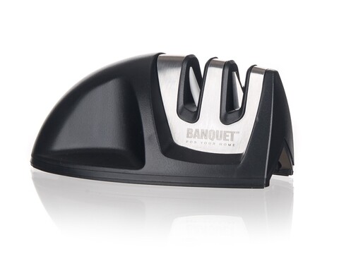 Ascutitor pentru cutite 2in1 Alivio, Banquet, piatra tungsten si ceramica