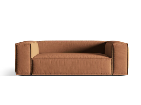 Canapea 3 locuri, Nuria-88, Micadoni Home, 210x110x72 cm, catifea, miere