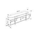 Comoda TV, Decortie, Hanley Bendir, 160 x 48 x 35.6 cm, pal melaminat, multicolor