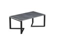 Masuta de cafea ELTAP, Gavino, 90x60x42 cm, otel/PAL, negru/gri