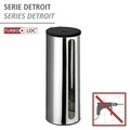 Suport pentru hartie igienica cu suport autoadeziv, Wenko, Detroit Turbo-Loc®, 13.5 x 36 x 14 cm, inox