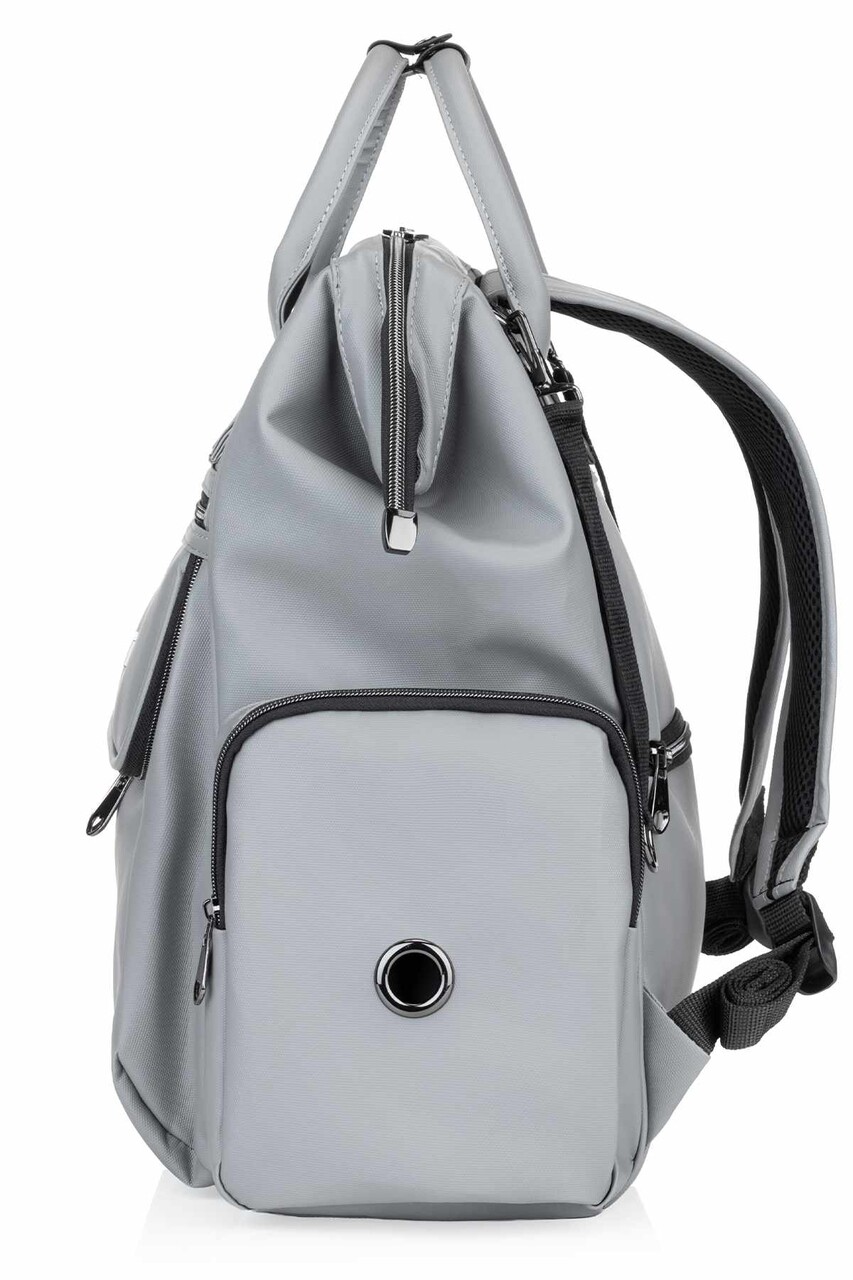 Ghiozdan multifunctional pentru mamici, Wallxpert, Luxella, Gri - imagine 3