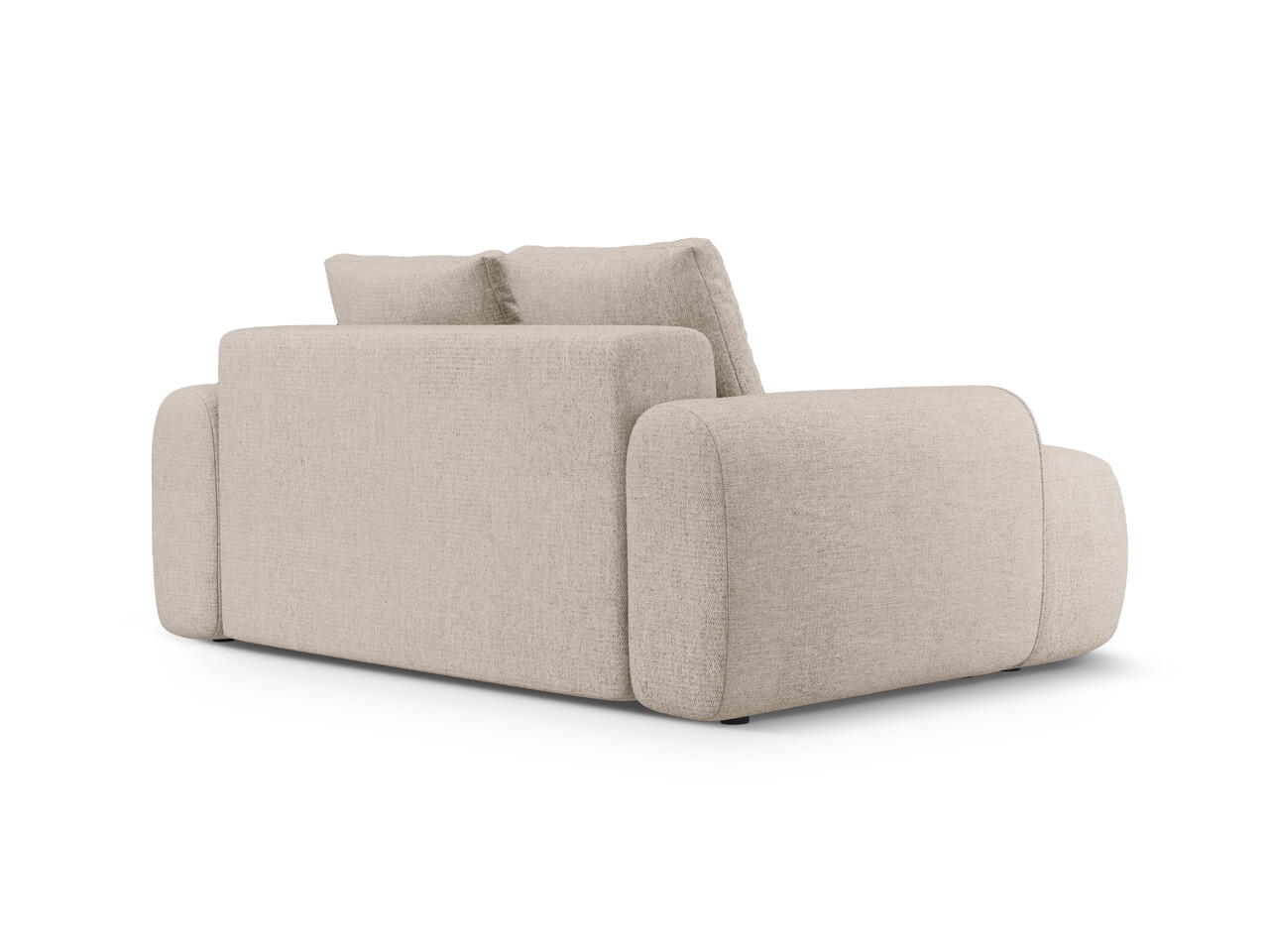 Canapea 2 locuri, Linz, Cosmopolitan Design, 175x100x84 cm, tesatura structurata, bej sand