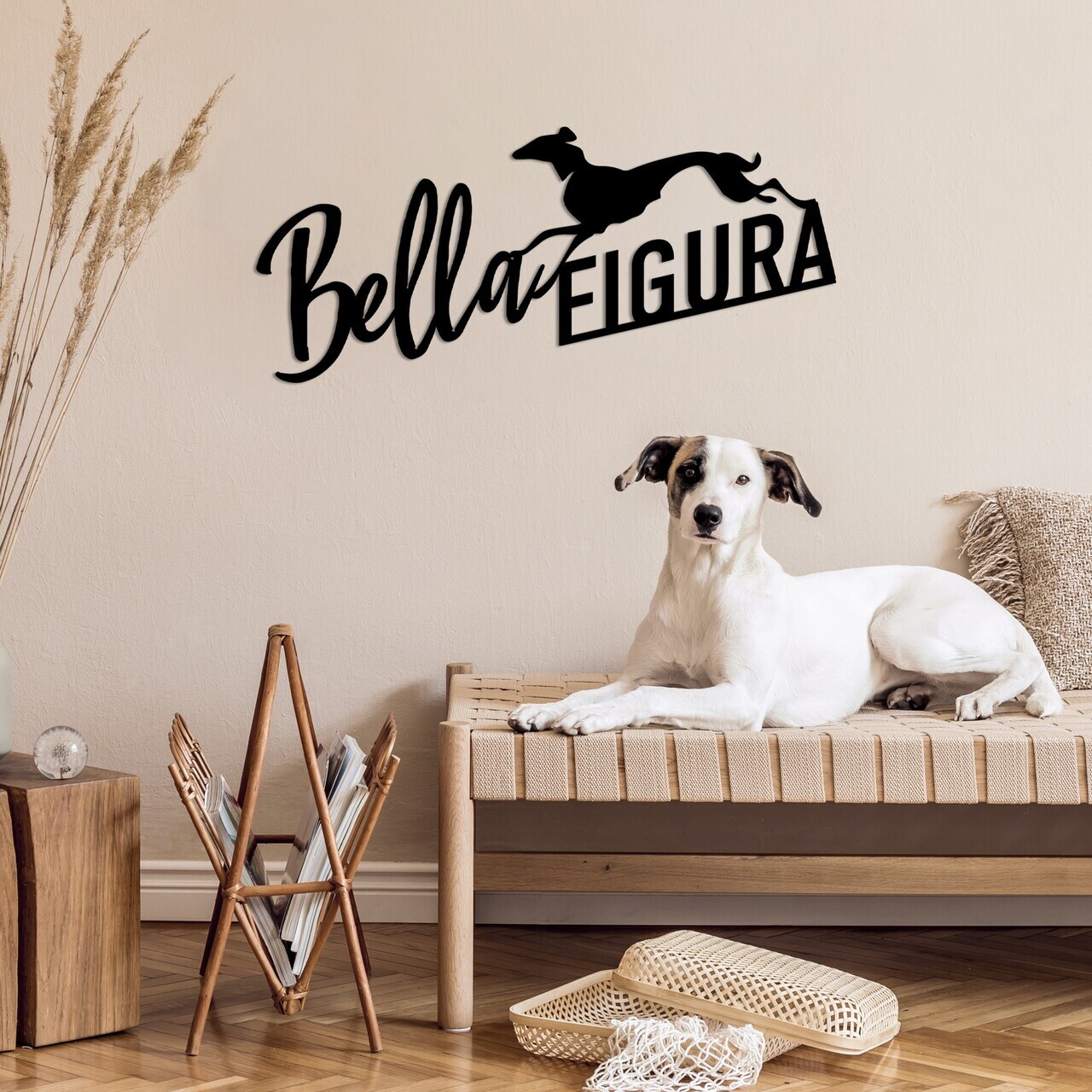 Decoratiune de perete, Bella Figura 3, Dimensiune: 60 x 27 cm, Negru — imaginea 3