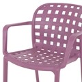Scaun cu brate suprapozabil, Amir, 58 x 57 x 82 cm, plastic, mov