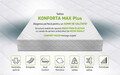 Saltea SuperOrtopedica Green Future KONFORTA Max Plus 25 cm, 160x200x25cm, Spuma poliuretanica elastica, Husa detasabila, lavabila, matlasata, hipoalergenica, Reversibila, Ferma