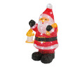 Decoratiune luminoasa de exterior Santa, Lumineo, 40 LED-uri, 24x20x46 cm, multicolor