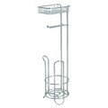 Suport pentru hartie igienica Classico Plus, iDesign, 18.5x16.5x61 cm, otel