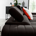 Coltar extensibil dreapta 3 locuri ELTAP, RT-05LO, Grayson, 278x205x92 cm, lemn/poliester, gri inchis