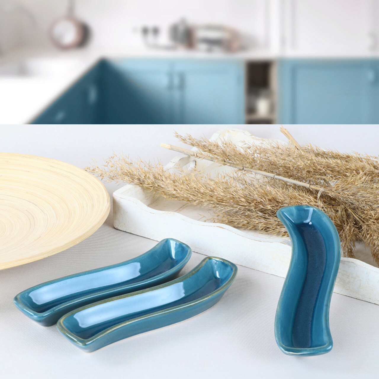 Set farfurii Hermia 275KRM1121 Albastru inchis