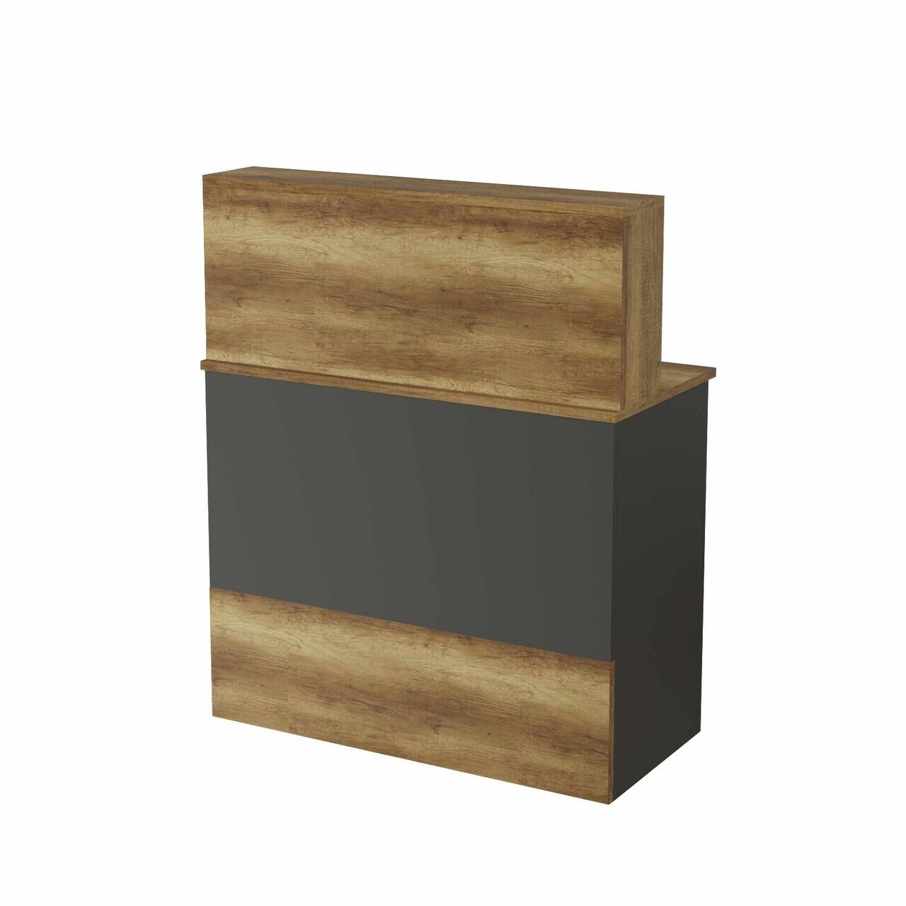 Masa de receptie, Hanah Home, Beg20-Ba, 90x110x44.5 cm, PAL, Baroc / Antracit — imaginea 6