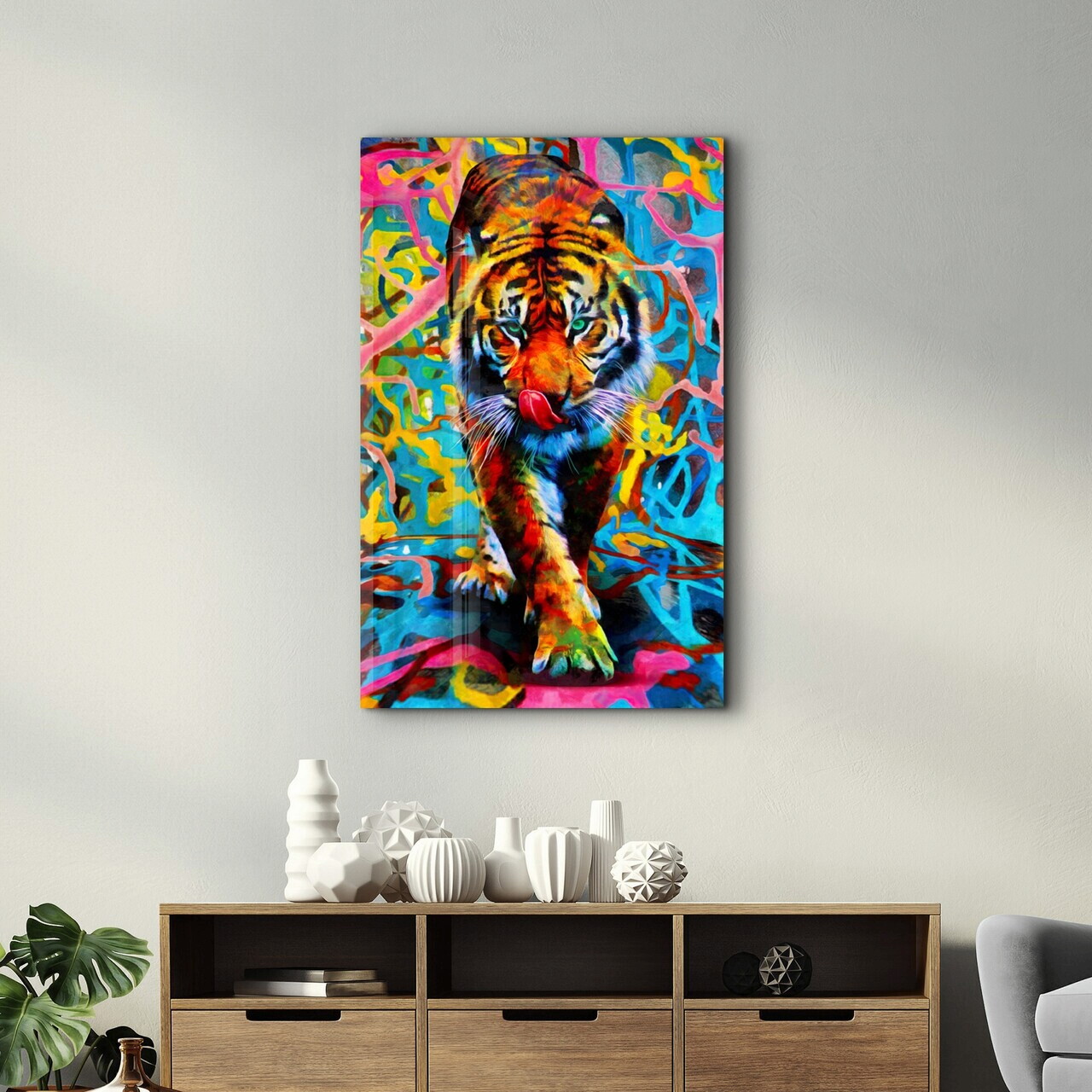 Tablou decorativ, CAM-1095, Dimensiuni: 46 x 72 cm, Multicolor — imaginea 3