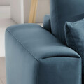 Coltar extensibil stanga 4 locuri ELTAP, LT-100VE, Dalia, 289x190x95 cm, lemn/poliester, albastru deschis