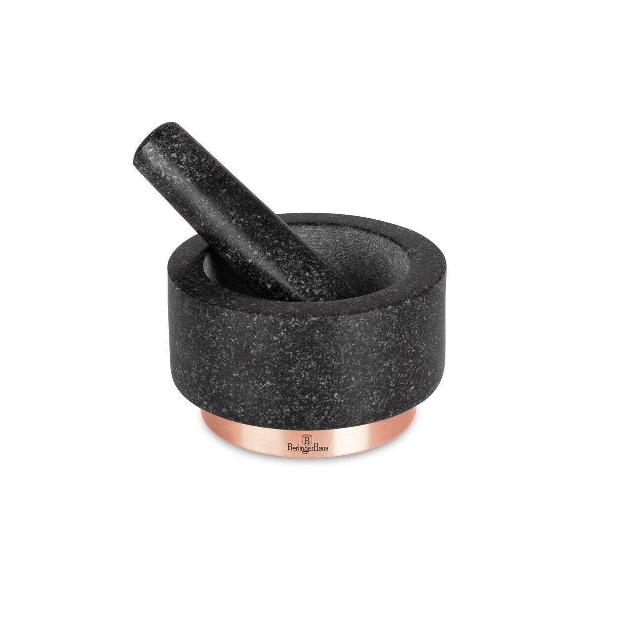 Mojar cu pistil Berlinger Haus, Black Rose, 14x8 cm, granit, negru/roz - imagine 13