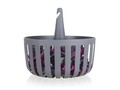 Set 30 de carlige de rufe si cos suspendabil, Brilanz, 18x18 cm, plastic, antracit