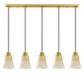 Lustra Foca N-111, Noor, 88 x 105 cm, 5 x E27, 100W, auriu