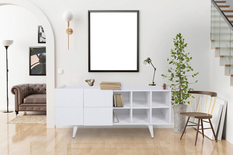 Consola, mod design, tokyo, 150x42x71 cm, alb
