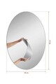 Oglinda cu Iluminare Led, Mirrorland, Elliptical, Oglindă indestructibilă cu obturator, Galben