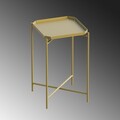 Masuta de cafea, Cerritos, Shb-008-A, 46x56x46 cm, Metal, Auriu