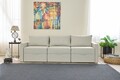 Canapea extensibila cu 3 locuri, Balcab Home, 825BLC4324, Cadru: 100% LEMN DE BRAD, Crem