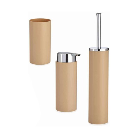 Set de baie 3 piese Harper, Berilo, plastic, maro Berilo