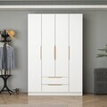 Dulap pentru haine, Hanah Home, Alin, 140x210x52 cm, Alb / Stejar