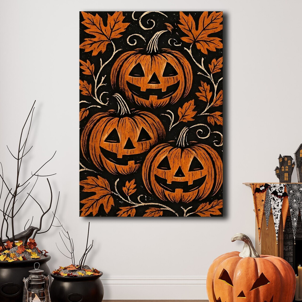 Tablou decorativ, 70100HALC-009, Material: Pânză de poliester, Multicolor — imaginea 3