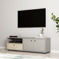 Comoda TV, Inarch, Pao, Gri / Travertin