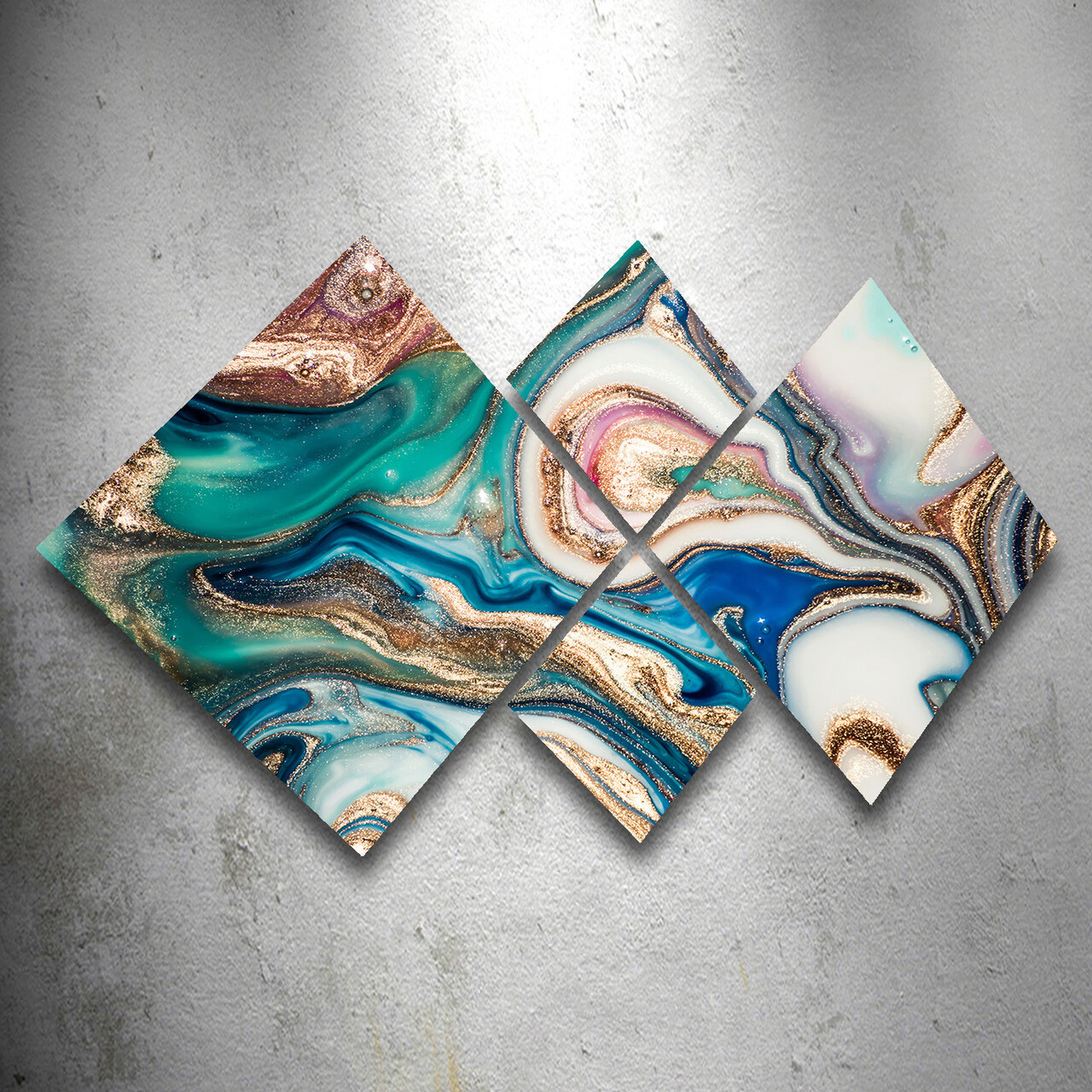 Set 4 tablouri decorative, 4MDF1033479244, MDF, Imprimat UV, Multicolor - 1 | YEO