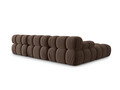 Canapea modulara 4 locuri, Bellis-51, Micadoni Home, 282x188x70 cm, catifea, maro inchis