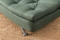 Canapea extensibila cu 3 locuri, Futon, 859FTN2895, Metal , Verde