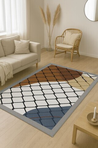 Covor, HM-CRP25-17, 100x140 cm, Poliester, Multicolor