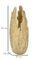 Vaza decorativa Feathers, Mauro Ferretti, 32x34x80 cm, polirasina, auriu