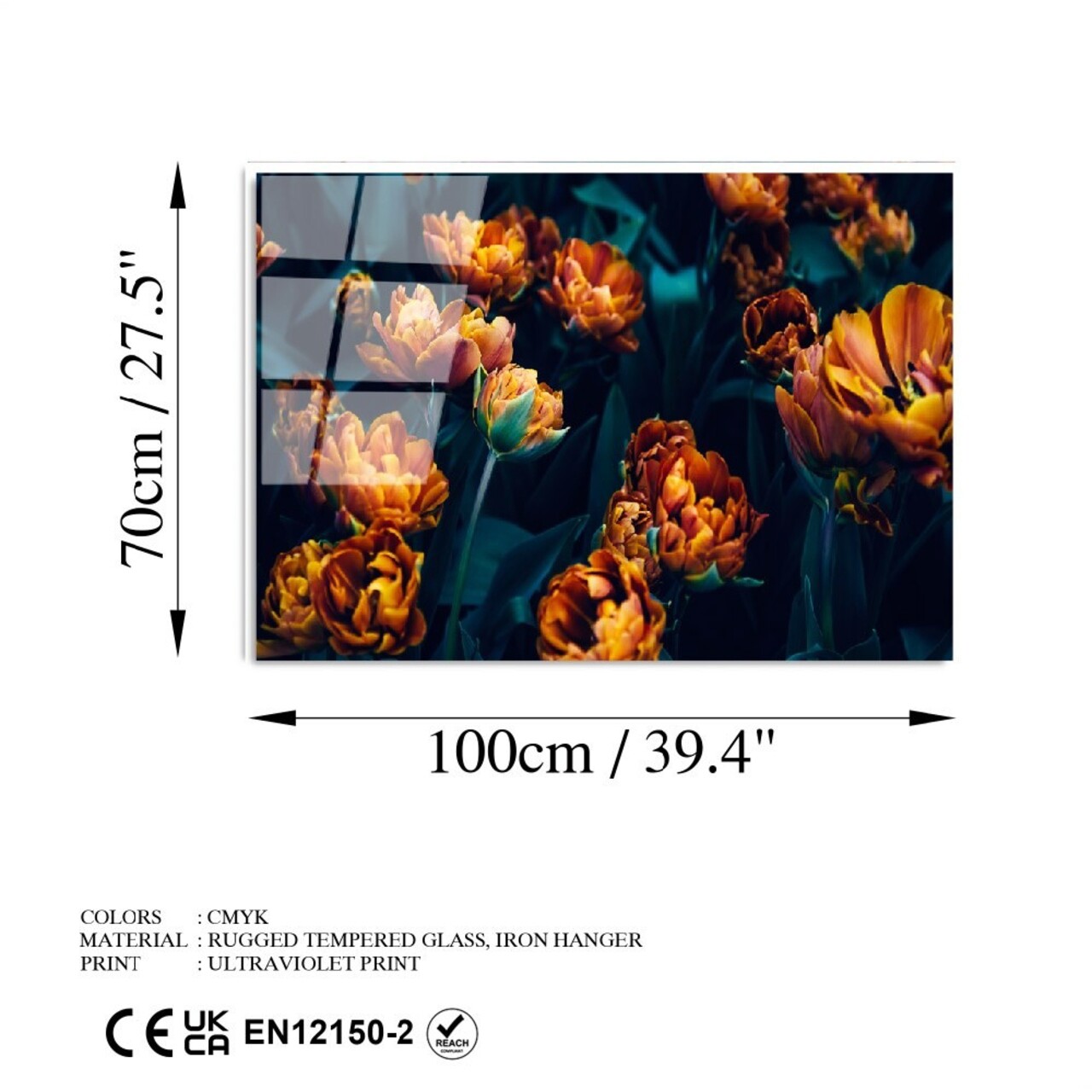 Tablou decorativ, UV-760 70 x 100, 70 x 100 cm, Multicolor - view 7