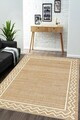 Covor, CLR-0000748-017, 140x200 cm, Poliester, Maro/Alb