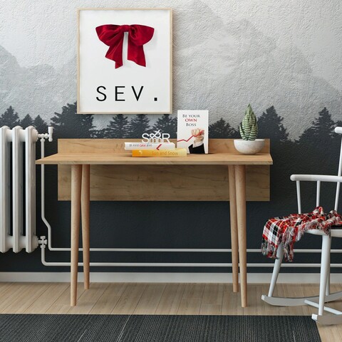 Birou, mod design, imma, 120x74x61.8 cm, stejar