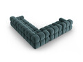 Coltar simetric 5 locuri, Bellis-51, Micadoni Home, 282x282x70 cm, catifea, turcoaz