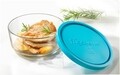 Set 3 caserole rotunde Frigoverre, Bormioli, 3100 ml/1600 ml/900 ml, sticla, turcoaz