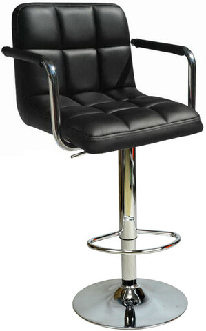 Scaun de bar, Seatix, Boombar Carla, 52x113x50 cm, Poliuretan, Negru argintiu mezoni.ro