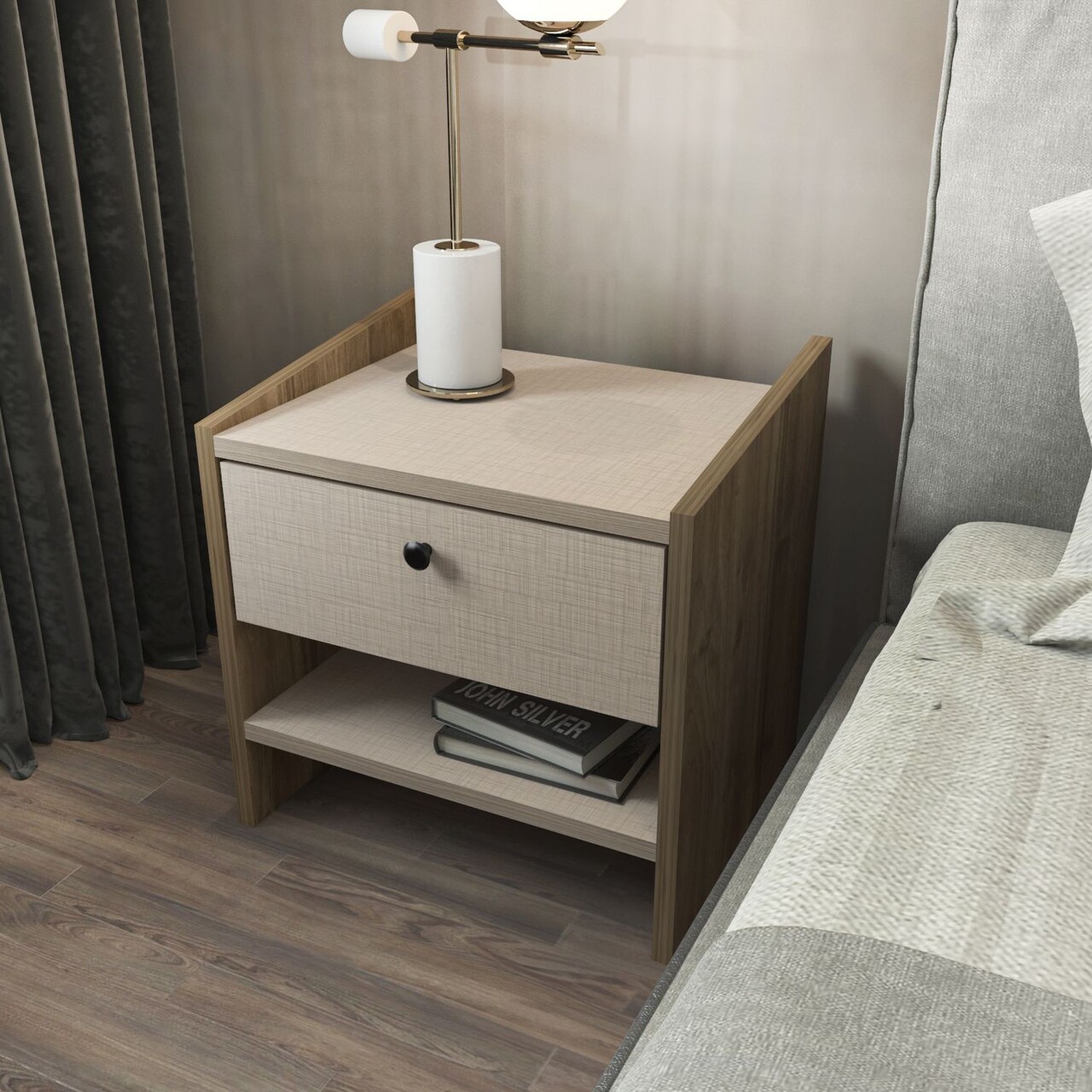 Noptiera, Zena Home, Berlin, Nuc / Bej - 1 | YEO