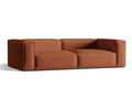 Canapea 5 locuri, Nuria-215, Micadoni Home, 290x110x72 cm, tesatura structurata chenille, caramiziu