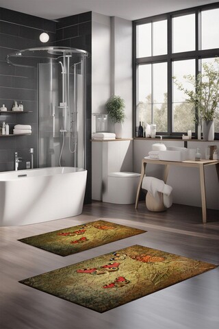 Set covorase de baie, Cartwright, CT-5359, Poliester, Multicolor