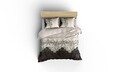 Lenjerie de pat dubla King (EU) Mixscarlet - Beige, Eponj Home, 3 piese, 260x220 cm, amestec bumbac, multicolor
