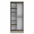 Dulap pentru haine, Hanah Home, BA291, 90x210x57.5 cm, Gresie