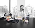Set recipiente pentru ulei, otet, sare si piper 4 piese Spray Travel, Iris Barcelona, 50 ml/10 ml, sticla