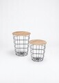 Set masute de cafea, Hanah Home, Riva, Pin Atlantic / Negru