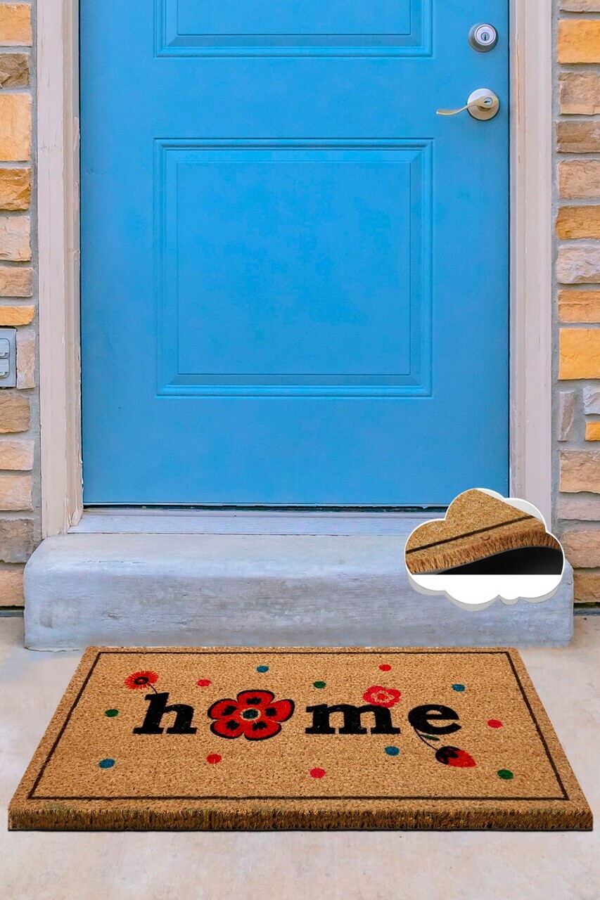 Covoras de intrare, Coco Tache, 40x60 cm, COIR, Multicolor