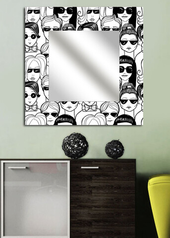 Oglinda decorativa, MA-30, 30 x 30 cm, Multicolor