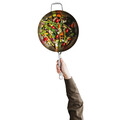 Tigaie wok cu capac BergHOFF, Leo Graphite, Ø28 cm, 4.9 L, inox, gri